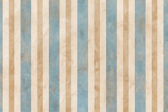 Blue and beige striped vintage wallpaper pattern texture background