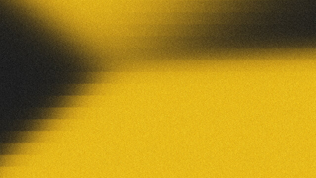 Grainy Abstract gold and Black Gradient Background with Horizontal Stripes