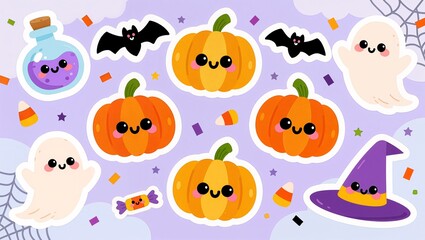 Fototapeta premium Halloween Elements Set