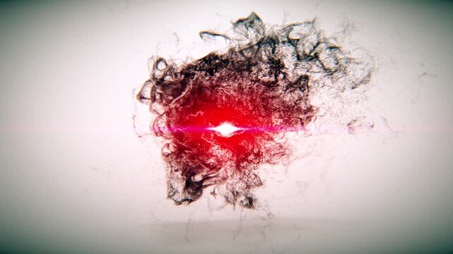 Abstract animation of glowing particles flowing along a dynamic trail path, forming light streaks against a dark background, ideal for technology, gaming, and creative branding projects. Seamless moti