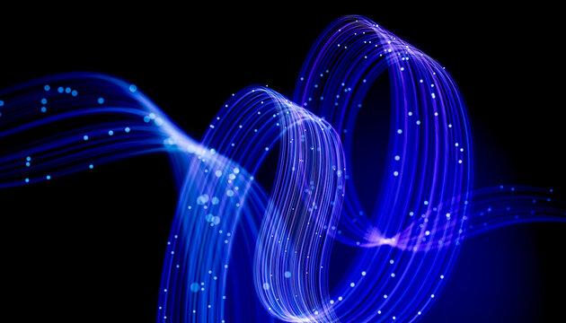3D Futuristic Light Motion Path