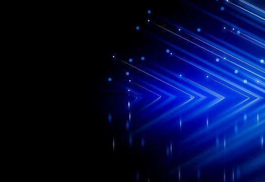 3D Neon Energy Wave Motion