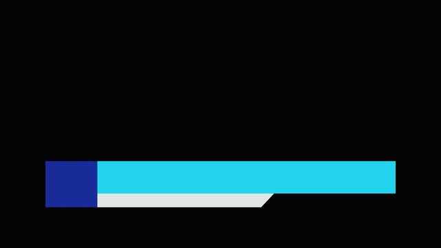 Lower third title modern animation banner for overlay Blue white designs with alpha channel. Perfect for video editing, news, presentations, interviews, and social media.