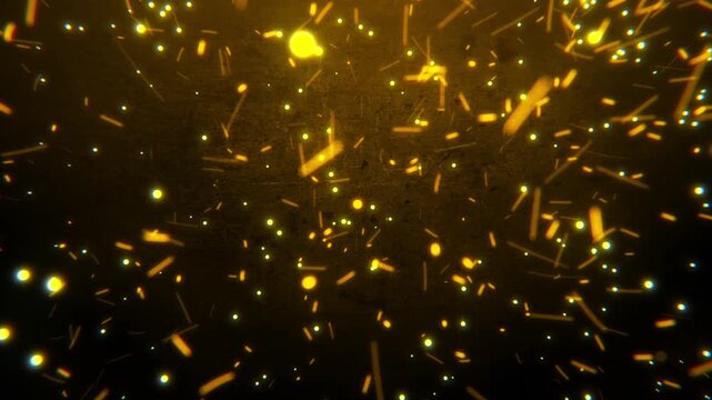 Abstract animation of glowing energy particles converging and forming a bright burst of light, ideal for power, technology, and dynamic branding projects. Seamless motion graphics perfect for logo rev