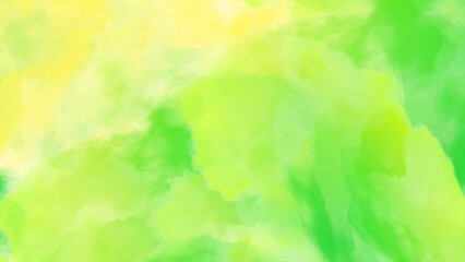 Fototapeta premium Bright lime green and yellow watercolor background.