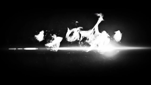 Dramatic cinematic animation with dynamic light, smoke, and motion elements, ideal for action movie trailers, title sequences, and high-impact video intros. Seamless motion graphics perfect for entert