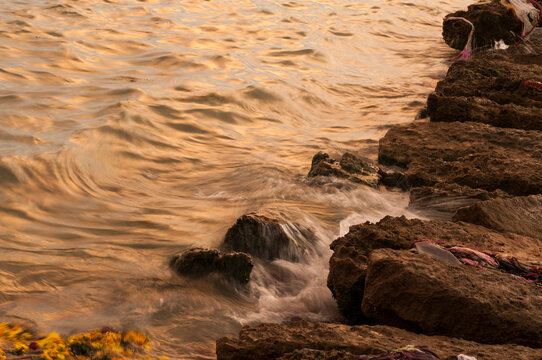 Landscape of Rameshwaram beach, Rameswaram, India.