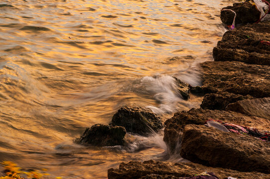 Landscape of Rameshwaram beach, Rameswaram, India.