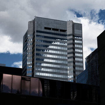 Dark Glass Cloud Reflections