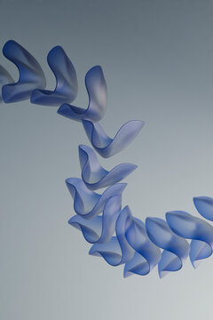 Abstract Curved Forms Composition