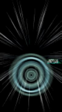 Abstract glitch tunnel hyperspace animation loop