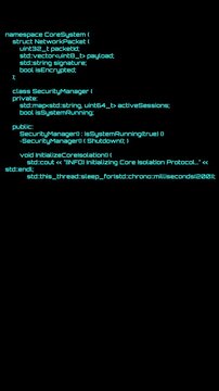 Hacker writing code and decrypting data on a computer screen