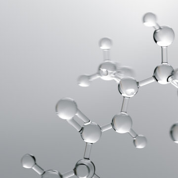 Antioxidant protection shield graphic element visualized through large molecular structure on light background perfect for cosmetic ads, 3d illustrations