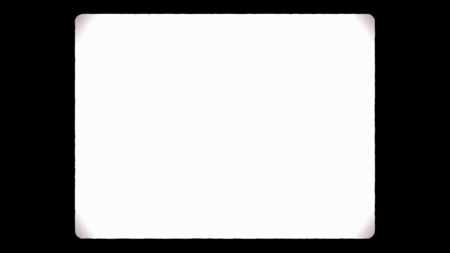 Authentic film frame with four window projection and minimal design