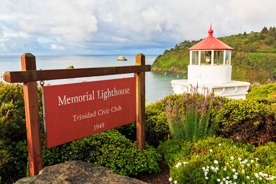 USA, California, Humboldt County, Eureka, Trinidad State Beach, Memorial Lighthouse