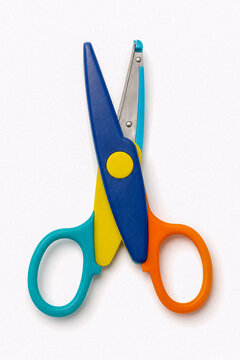 Safety scissors designed for children.