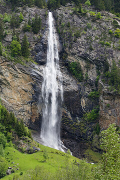 Austria, Carinthia, View of Fallbach Waterfall