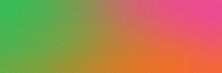 Fototapeta premium Grainy gradient background green, orange and pink tones, smooth powder texture, subtle abstract backdrop for cosmetics landing page, website header, banner design