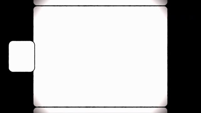 Authentic film frame overlay with vintage celluloid texture