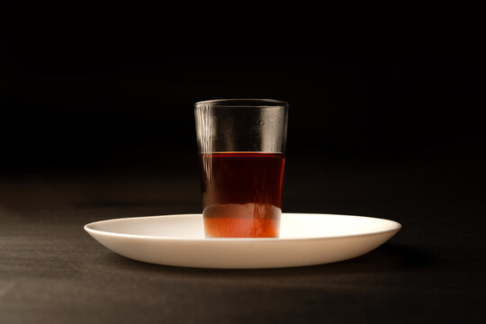 Glass of lemon tea