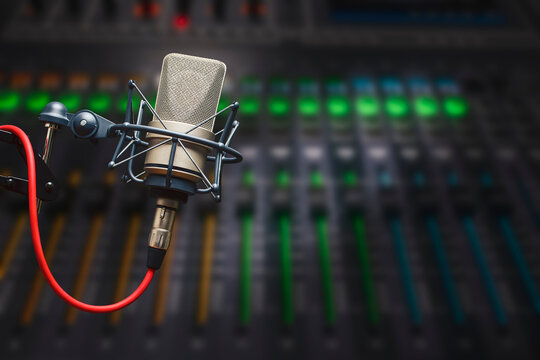 Professional microphone and sound mixer