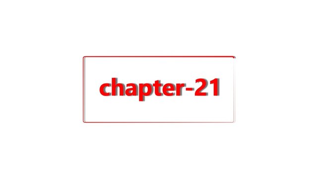A red text label reading chapter-21 inside a rectangular frame with a thin red border on a white background, for digital book navigation