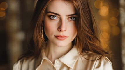Fototapeta premium Woman portrait with transparent background