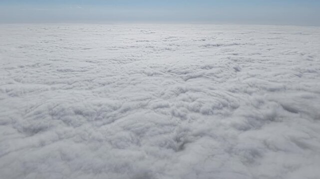 4K UHD Drone Flight Above a Sea of Clouds with Dramatic Cloud Inversion․