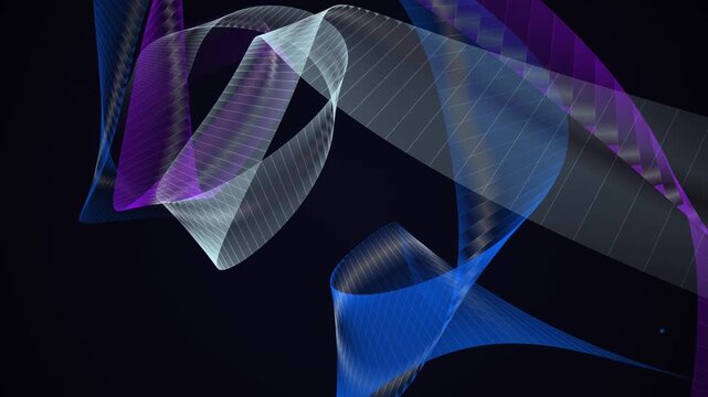 Dynamic digital waves flowing across a dark background, creating an energetic abstract pattern for modern designs