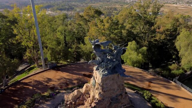 Monument in Cerro de la Gloria (Glory Hill) in Mendoza, Argentina