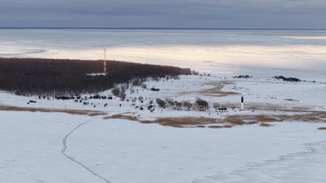 Finland Baltic Saaremaa K&uuml;bassaare Poolsaar Udriku Laid and Laht Liivi Laht Gulf of Riga Maastikukaitseala Nature Reserve
