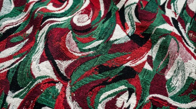 Abstract flowing background with red green white and black colors for uae national day celebration