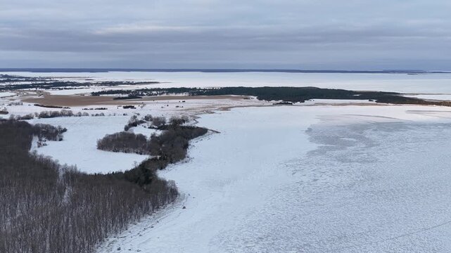 Finland Baltic Saaremaa K&uuml;bassaare Poolsaar Udriku Laid and Laht Liivi Laht Gulf of Riga Maastikukaitseala Nature Reserve