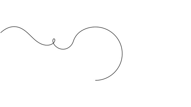 Exclamation mark in speech bubble icon sign continuous one line drawing moving on white background minimalist single art caution alert advertisement and warning announcement messaging symbol animation