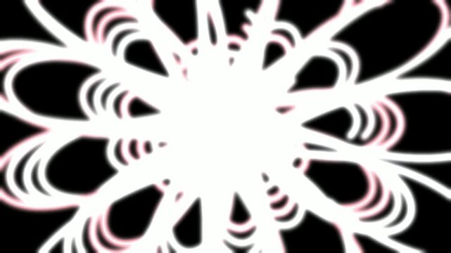 4K UHD Motion Texture - Ultra-Modern Sacred Lotus Spiromath for Scientific Data Presentation