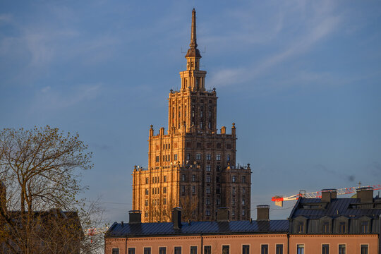 Latvian Academy of Sciences Stalinist High-Rise in Riga, Latvia