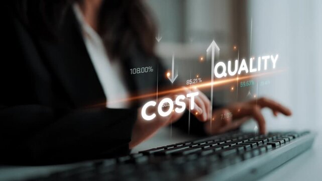 Increase quality and reduce cost represent quality, cost, and performance optimization for business strategy and resource efficiency Marrow
