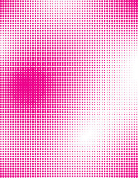 Color halftone corner gradient texture. color for banner, web site, poster, bussines card, visualization big data.Vanishing cartoon polka dot background. Dotted corner gradation pattern. Fading comic.