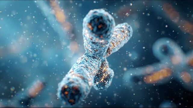 Human anatomy and medical technology concept animation
