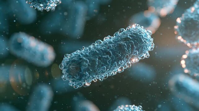 3D biotechnology and DNA molecular science animation