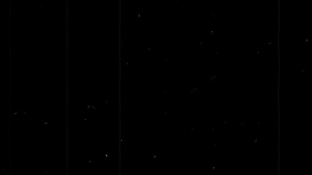 Vintage analog film background with old TV noise FX, fine scratch lines, retro cinema texture background, strip texture featuring black organic grain, 4k video