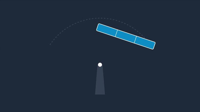 Minimalist ping pong game animation with moving paddle and bouncing ball 4k table tennis motion game
