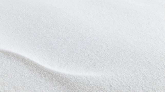 Clean White Snow Texture Background with Copy Space