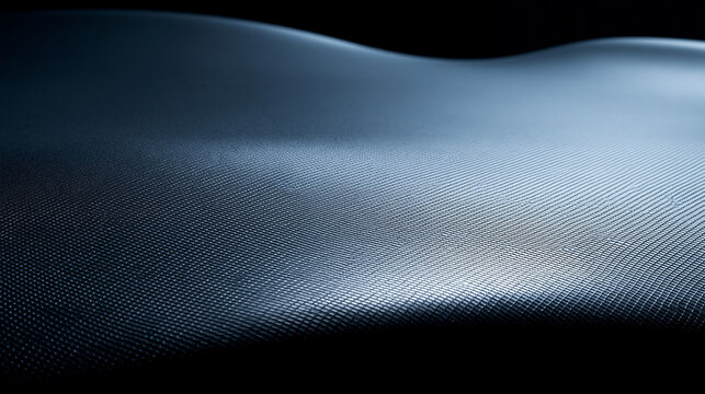 Abstract Blue Metallic Wave Texture Background