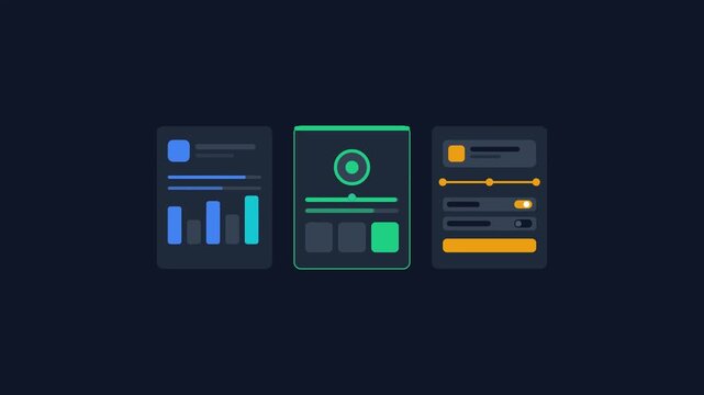 Modern user interface widgets with interactive data charts