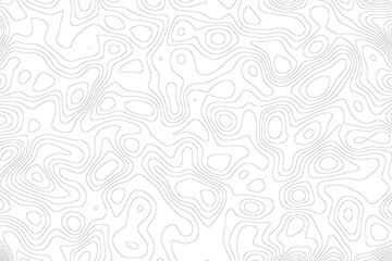 topographic line contour map background, geographic grid map, stock vector illustration © Philip