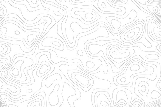 topographic line contour map background, geographic grid map, stock vector illustration