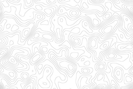 topographic line contour map background, geographic grid map, stock vector illustration