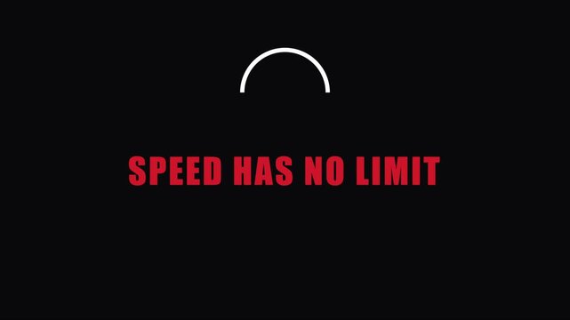Speed has no limit motivational quote animation with minimalist loading for digital marketing and business growth presentations 4k