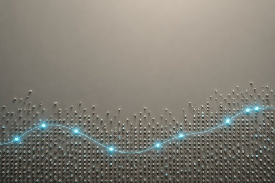 Top View Data Matrix With Illuminated AI Curve